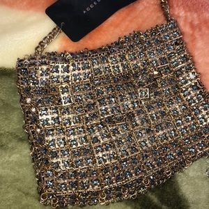 Never worn Blue and gold Zara party bag with tag!